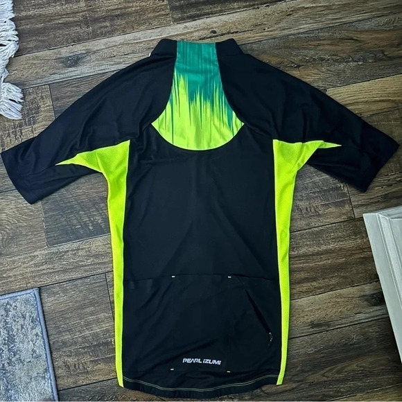 NWT Pearl Izumi Men’s Small Elite Pursuit Jersey Style Green Yellow Flourescent - Picture 11 of 11